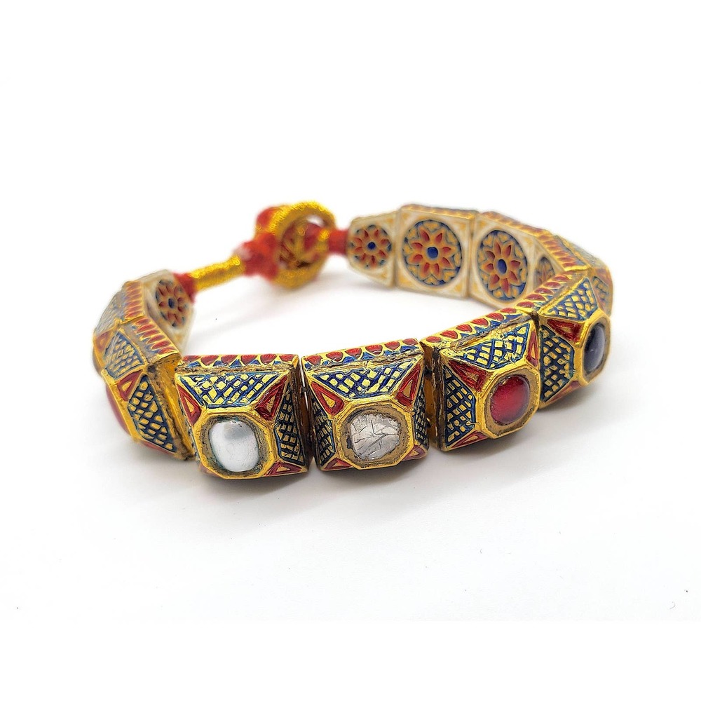 18KT GOLD Navrattan Bracelet